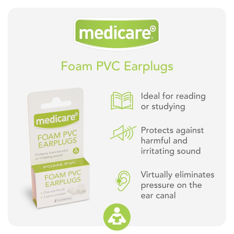 Medicare Foam PVC Earplugs