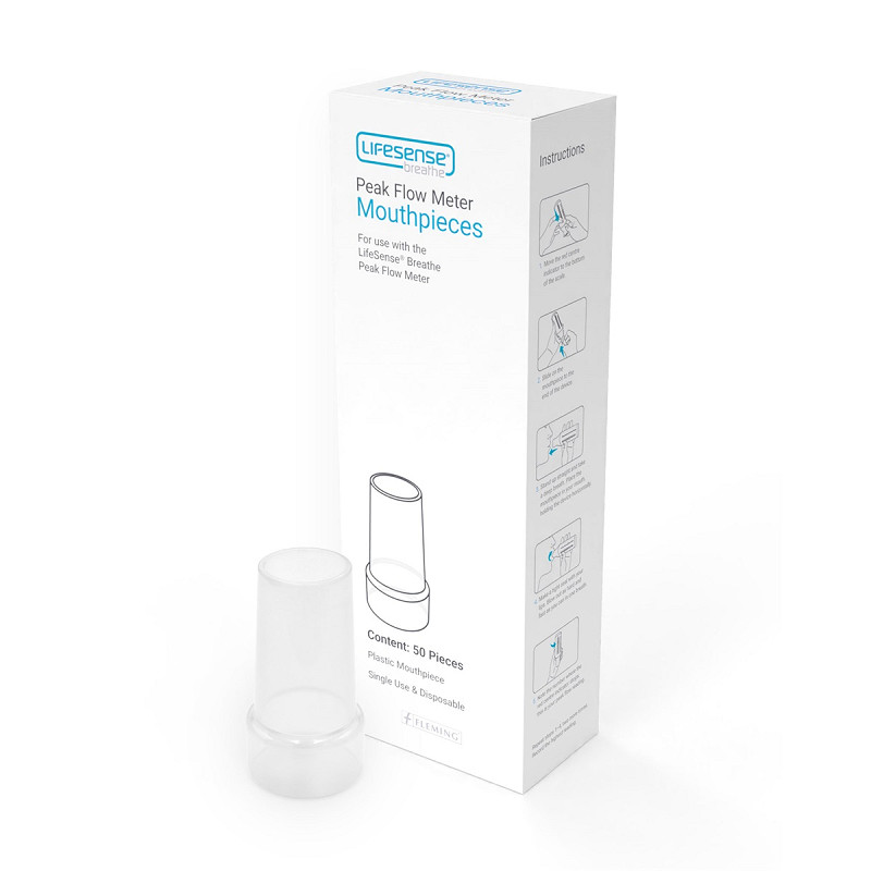 Lifesense Utcare LIFESENSE BREATHE PEAK FLOW MOUTHPIECES (50PCS)