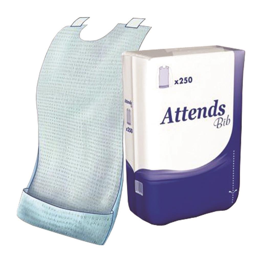 ATTENDS DISPOSABLE BIB REGULAR 250's