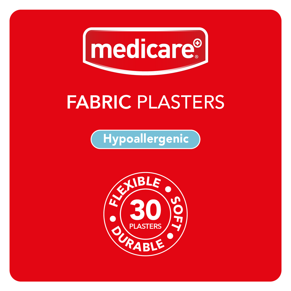 MEDICARE FABRIC PLASTERS 30'S (DISPLAY OF 10)