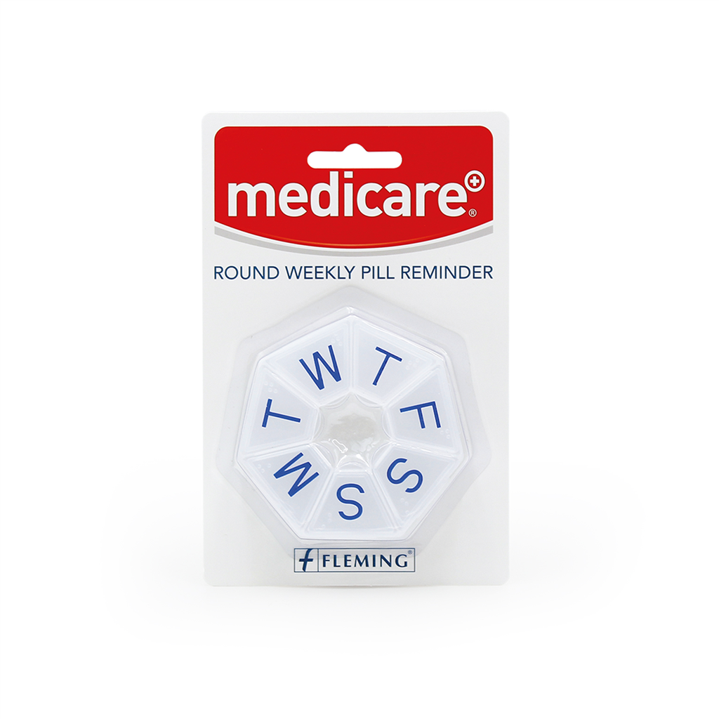 MEDICARE ROUND WEEKLY PILL REMINDER
