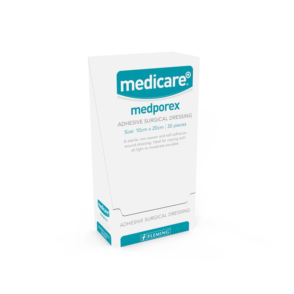 MEDPOREX ADHESIVE SURGICAL DRESSING 10X20CM