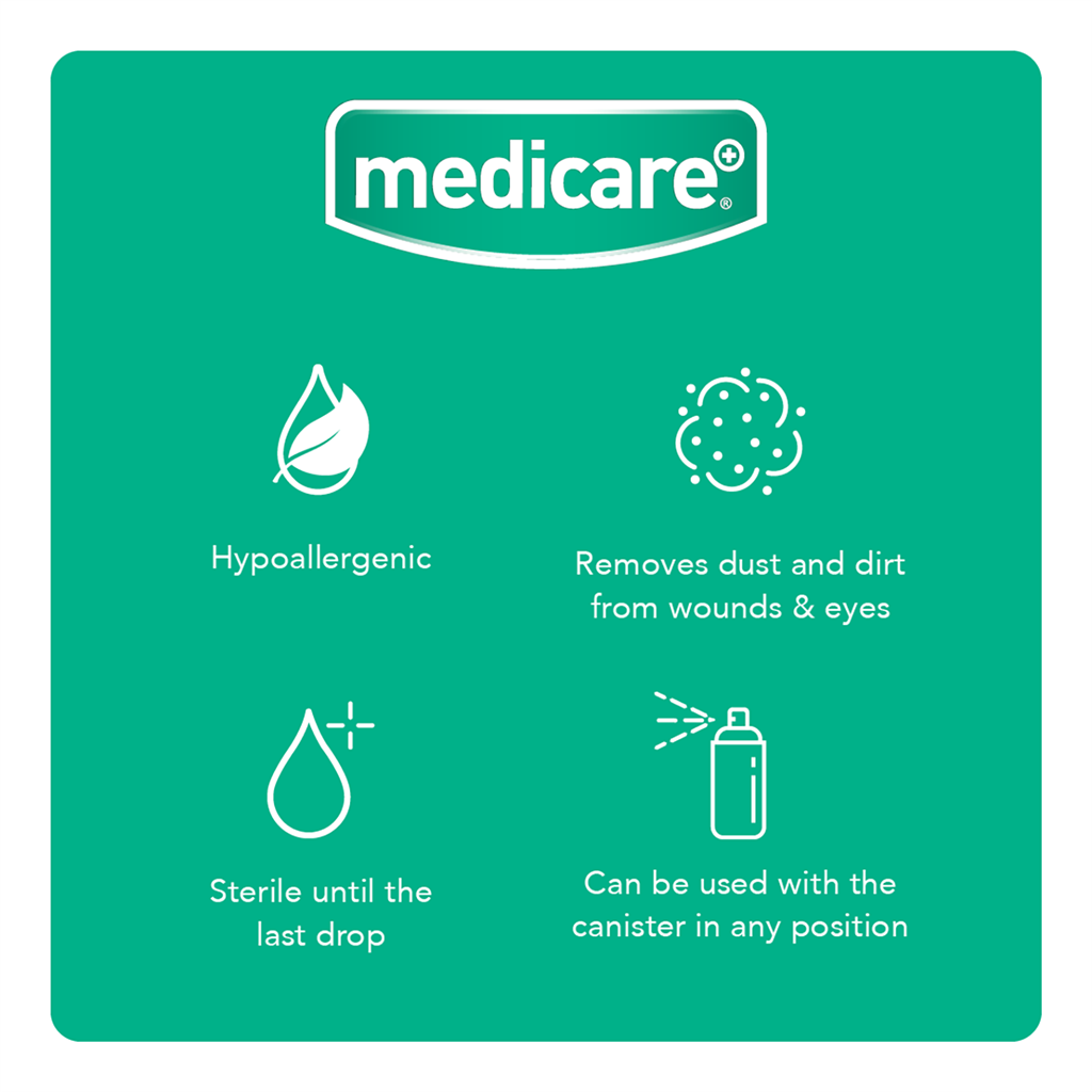 MEDICARE STERILE SALINE SOLUTION 100ML