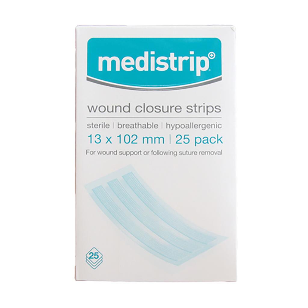 MEDISTRIP WOUND CLOSURE STRIPS 13X102MM (BOX OF 25)