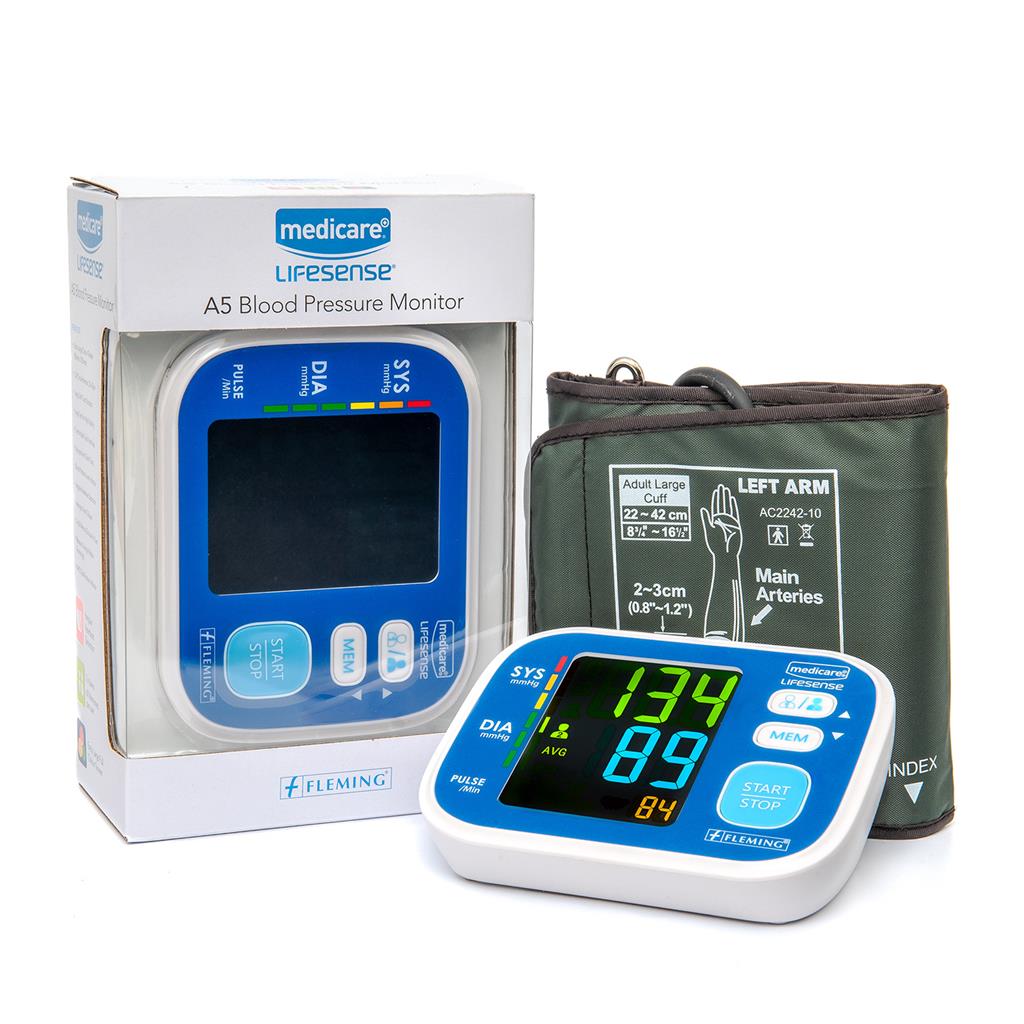 LIFESENSE A5 UPPER ARM  BLOOD PRESSURE MONITOR