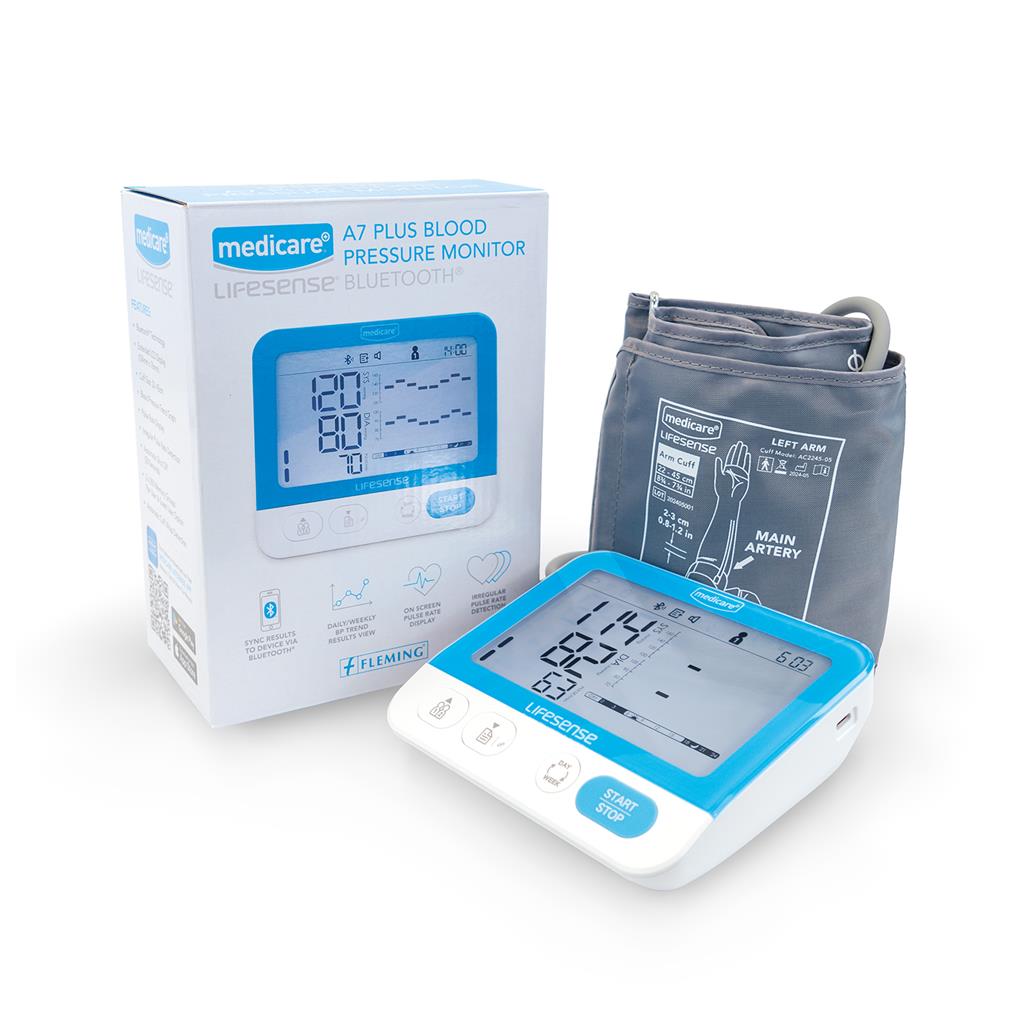 MEDICARE A7 LIFESENSE PLUS BLOOD PRESSURE MONITOR