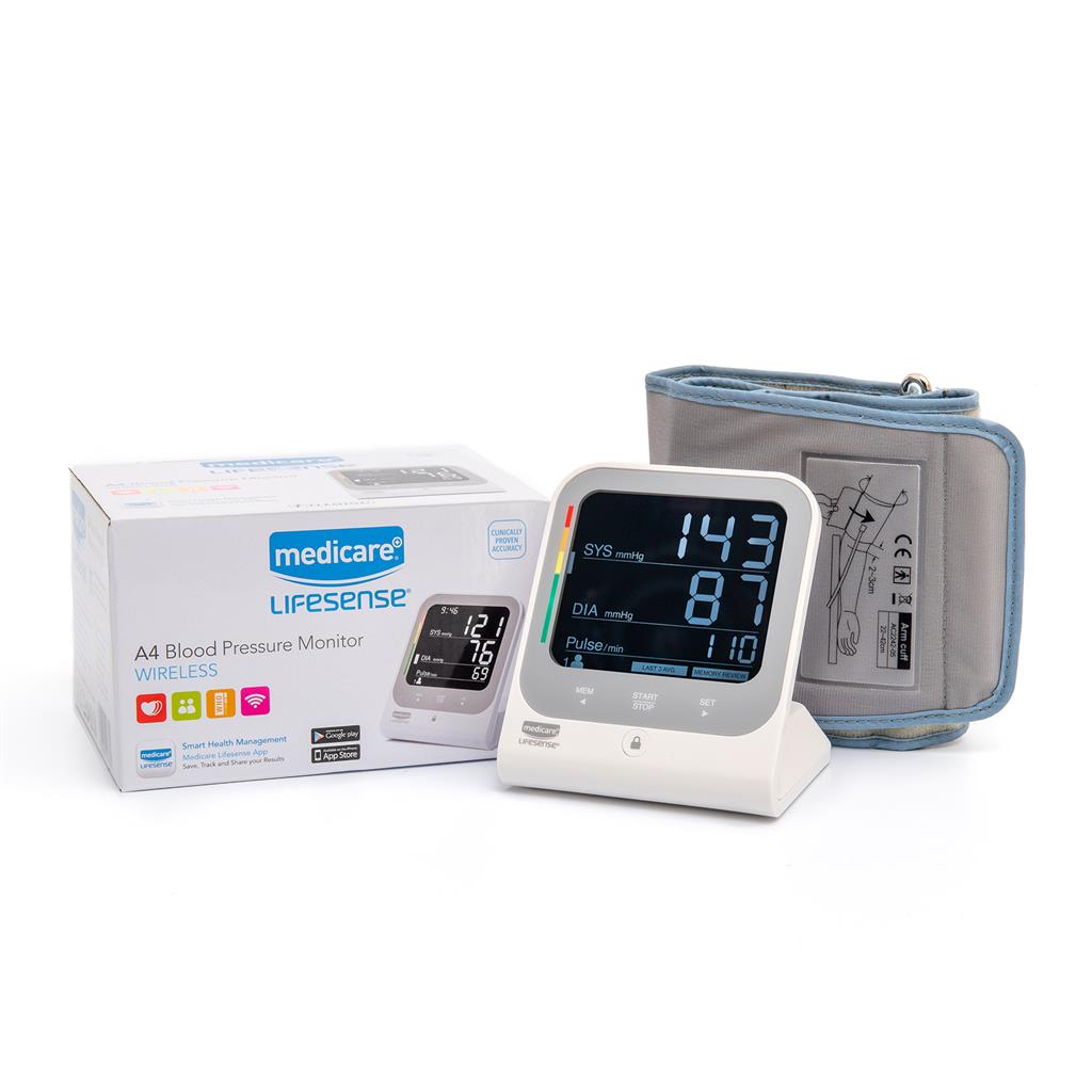 LIFESENSE A4 UPPER ARM BLOOD PRESSURE MONITOR