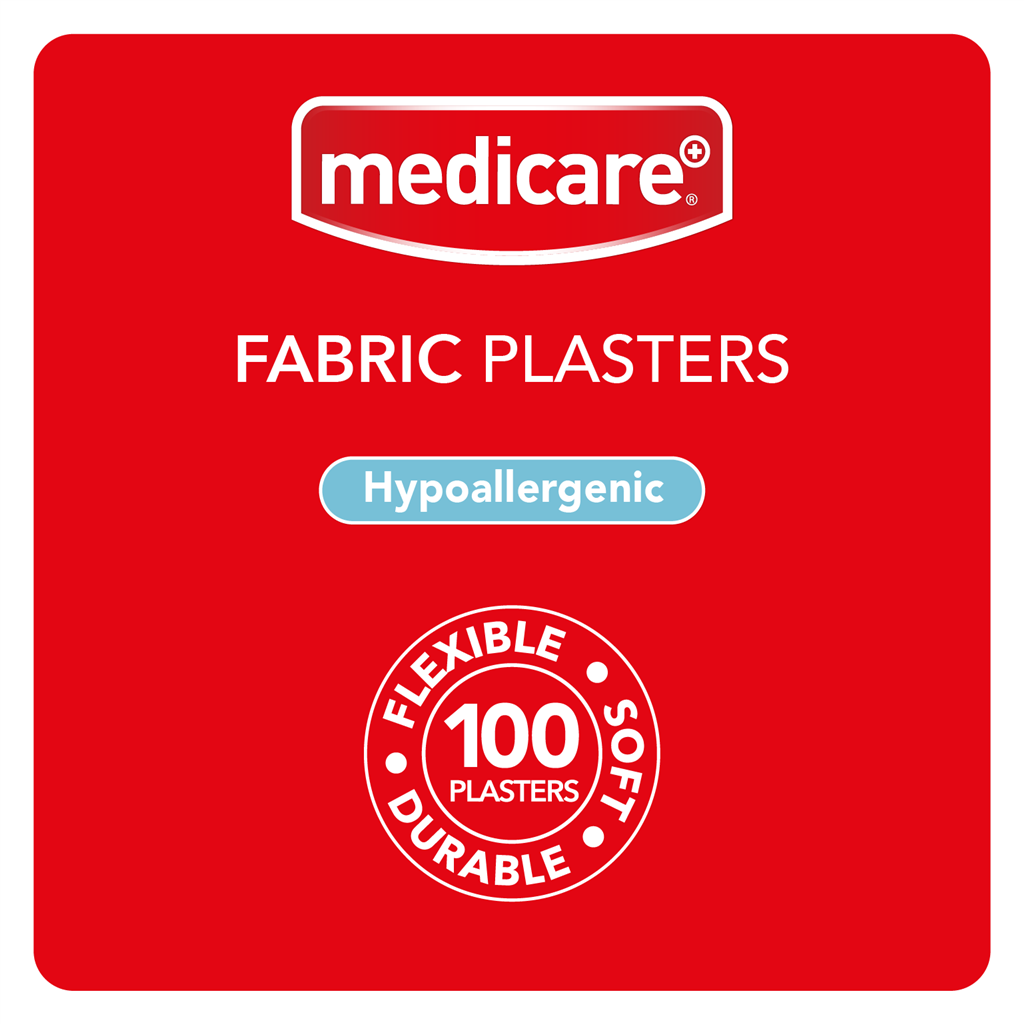MEDICARE FABRIC PLASTERS 100'S
