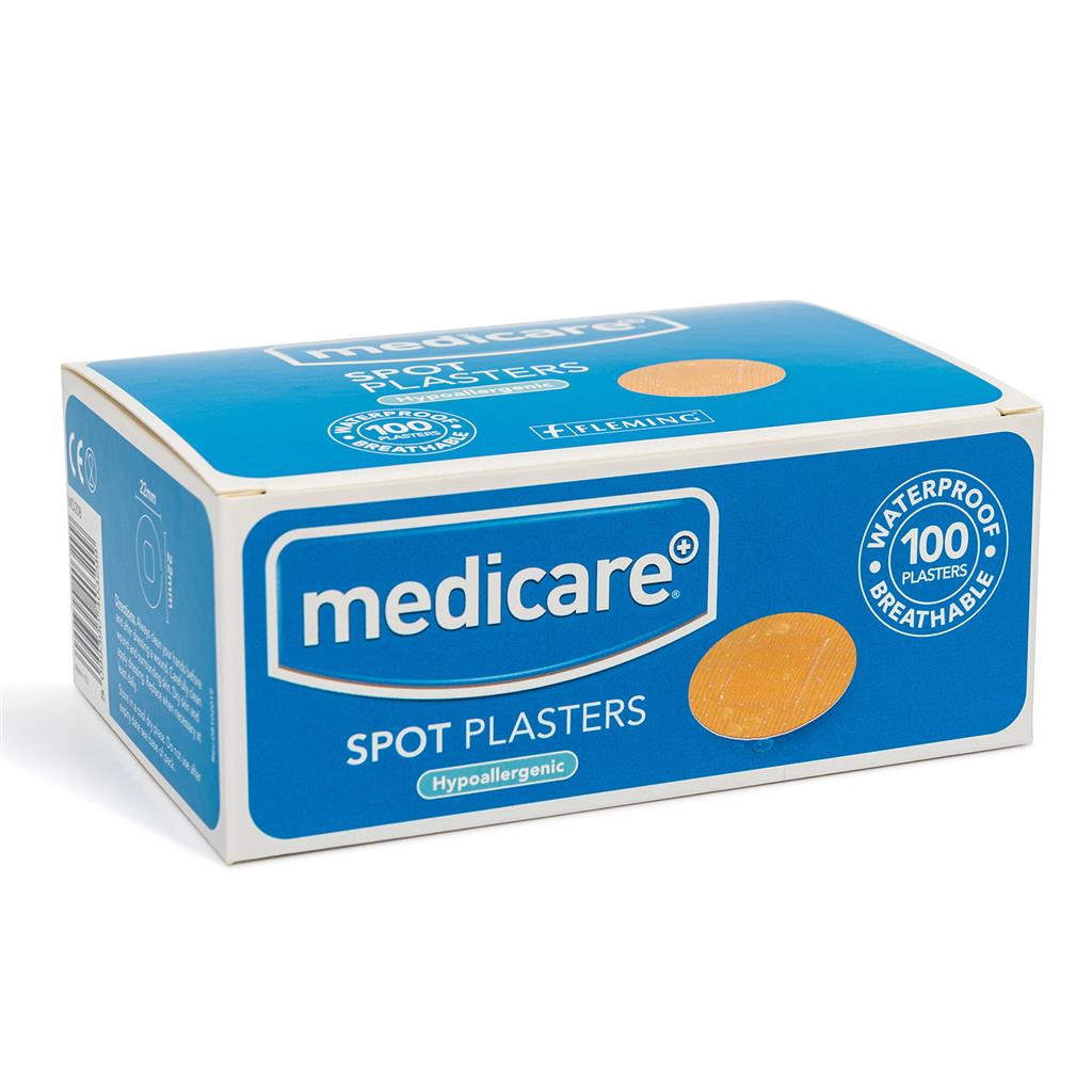 MEDICARE WATERPROOF SPOT PLASTERS 100'S