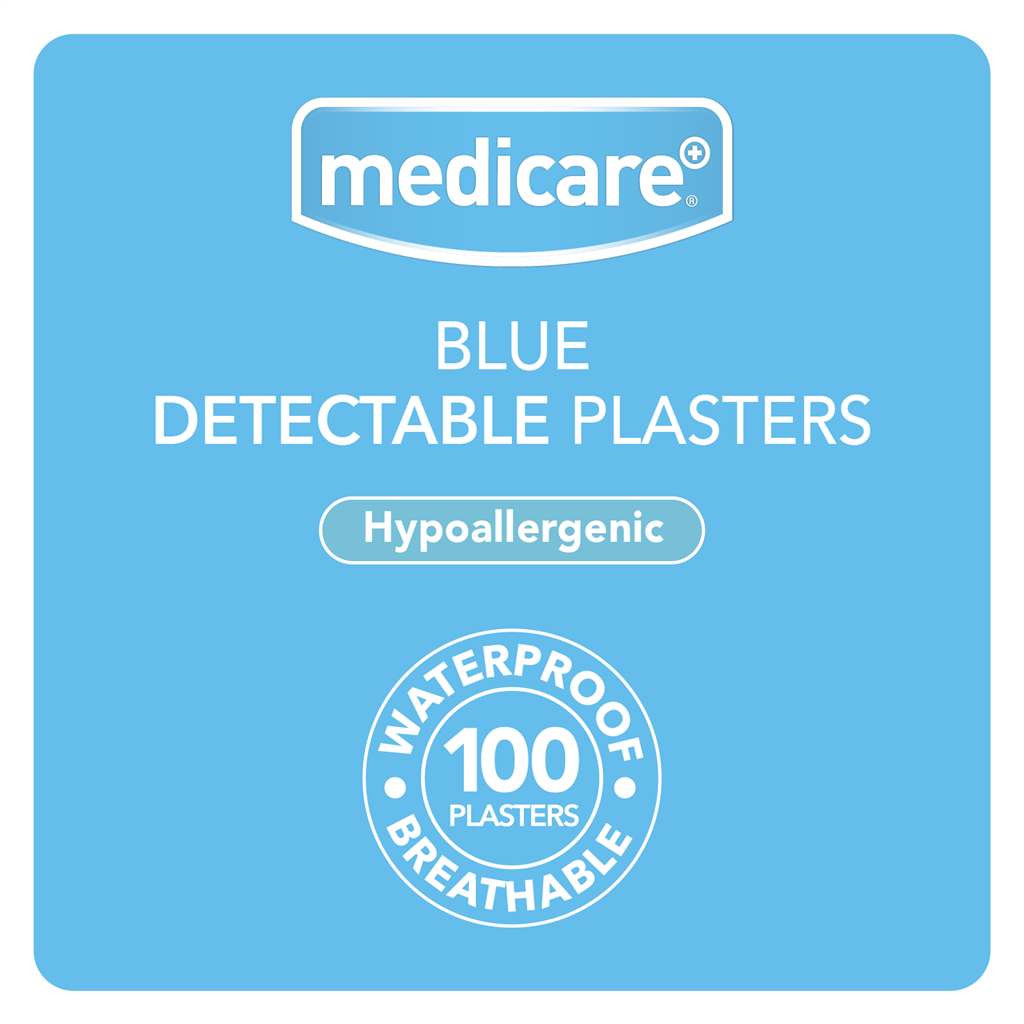 MEDICARE BLUE DETECTABLE PLASTERS 100'S