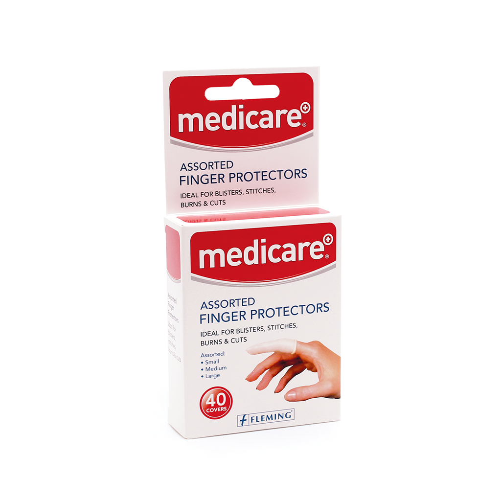 MEDICARE FINGER PROTECTORS - S/M/L - 40 PACK