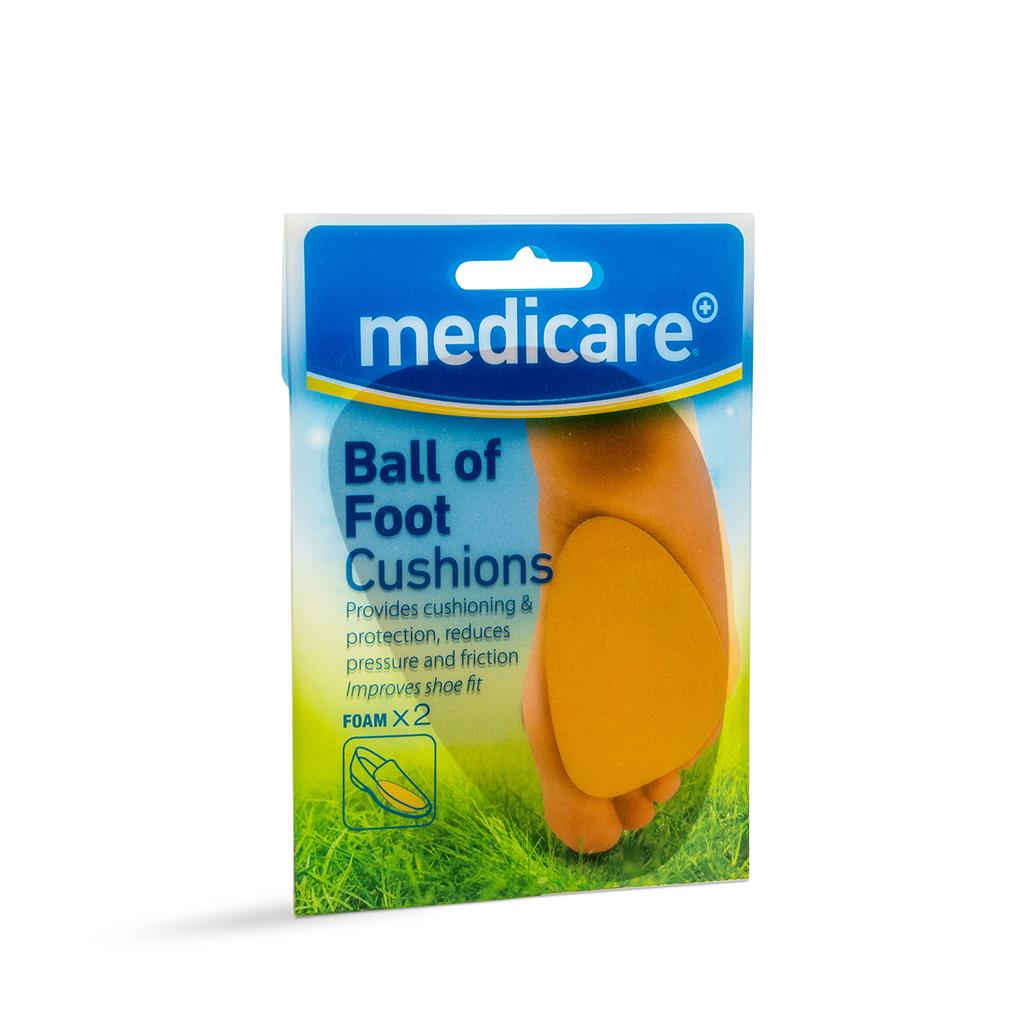 MEDICARE BALL OF FOOT CUSHIONS 2'S