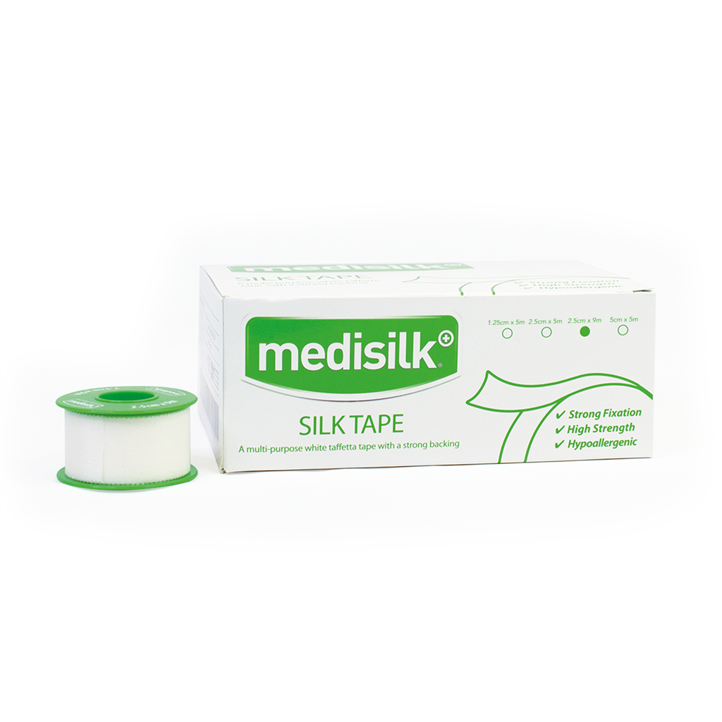 MEDISILK SILK TAPE 2.5CM X 9M WITHOUT COVER CASE