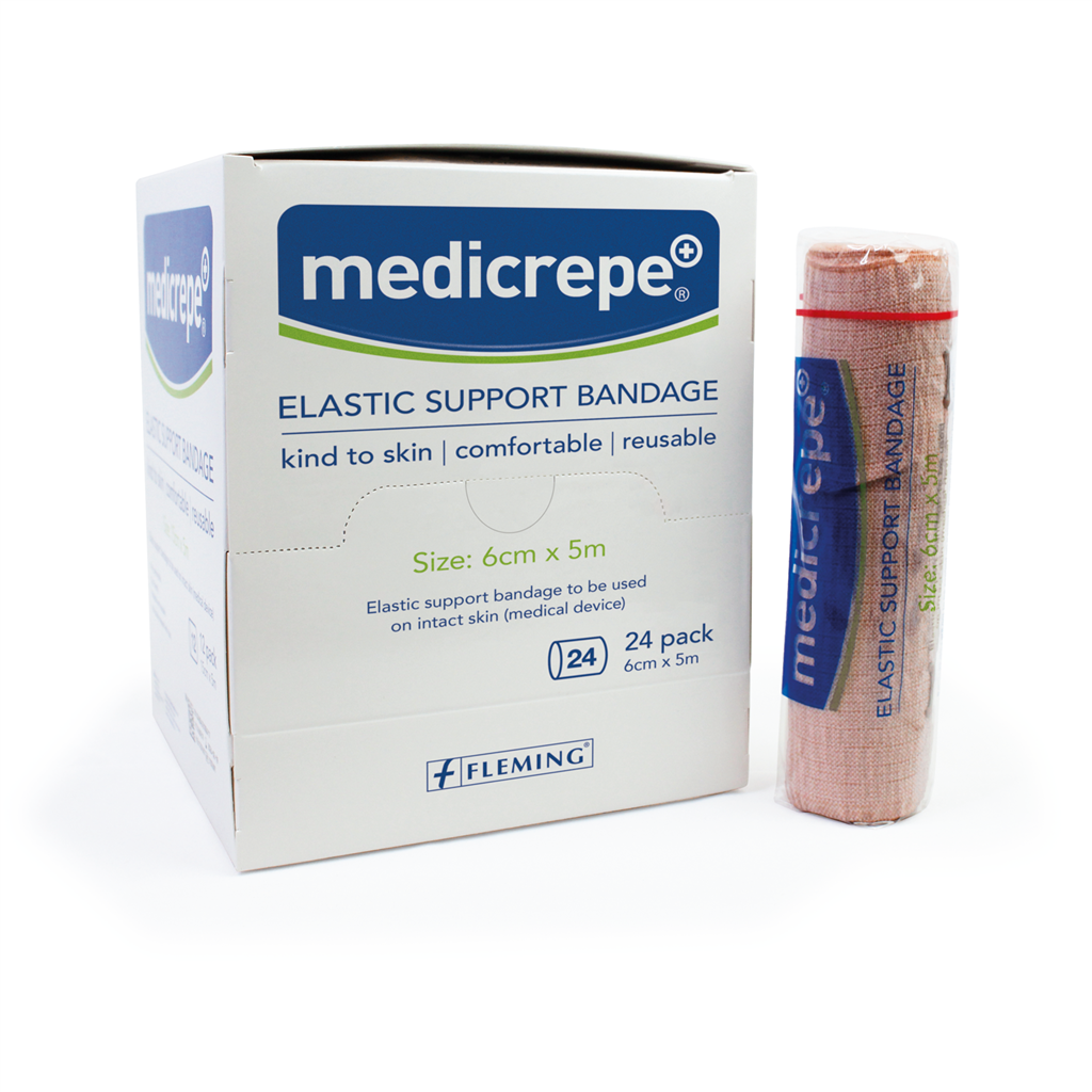 MEDICREPE ELASTIC SUPPORT BANDAGE 6CM X 5M (STRETCHED)