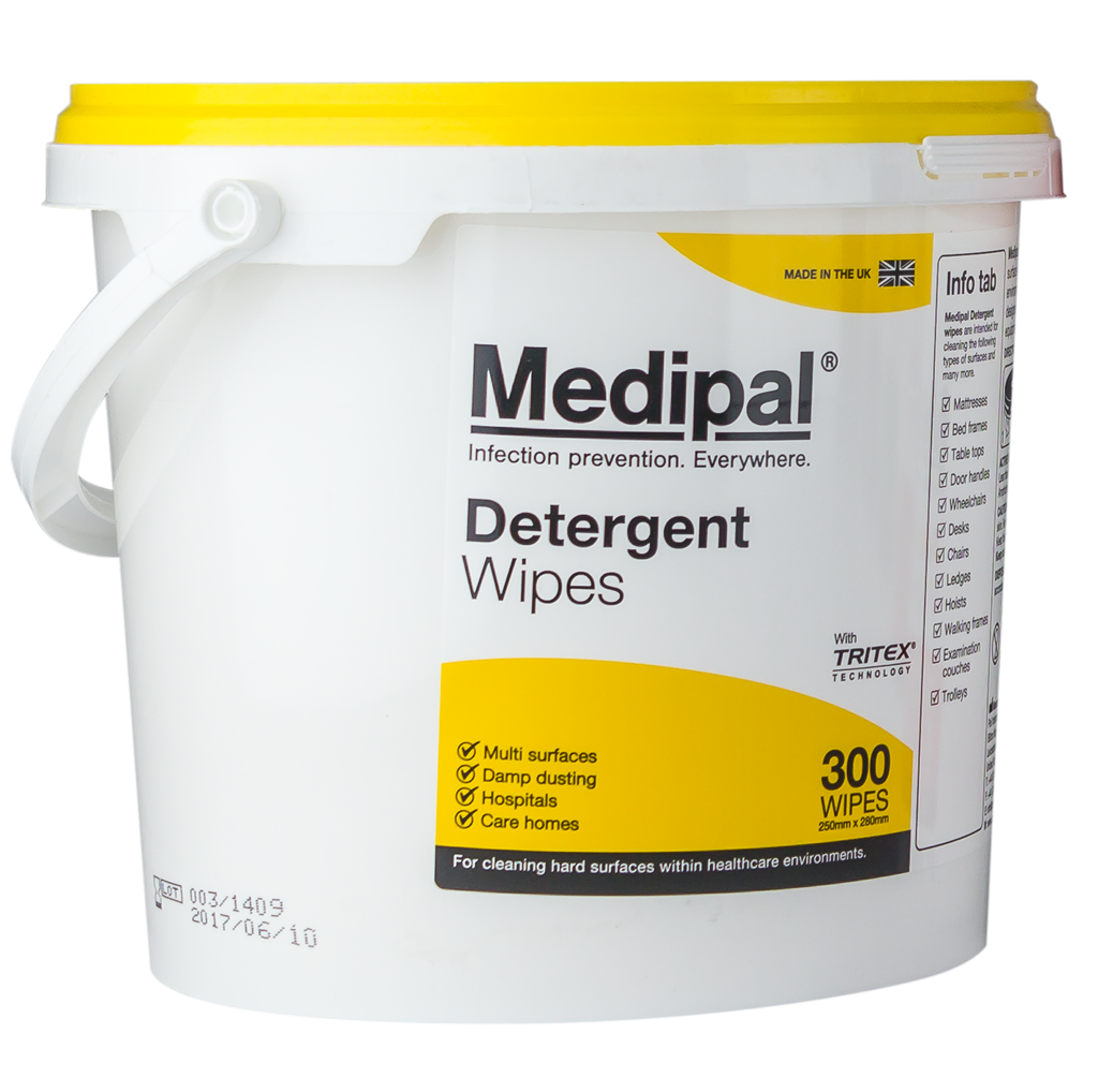 MEDIPAL DETERGENT WIPES 350's