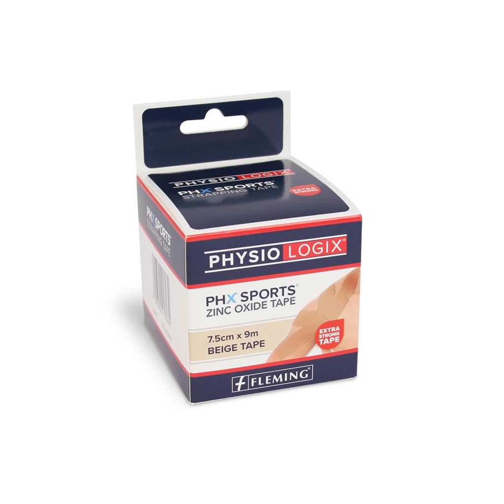 PHYSIOLOGIX ZINC OXIDE TAPE 7.5CM X 10M - BEIGE