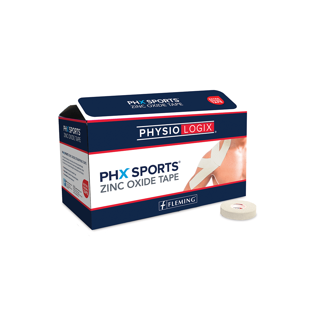 PHYSIOLOGIX PHX ZINC OXIDE TAPE 3.8CM X 9M - WHITE - 32 PER BOX