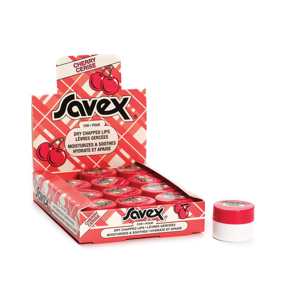 SAVEX CHERRY LIP BALM JAR 25OZ (PACK OF 12)