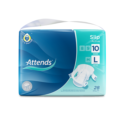 ATTENDS SLIP ACTIVE DIAPER LEVEL 10 LARGE 28'S
