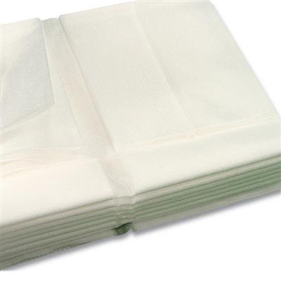 BV NON-WOVEN BED SHEET 150 X 240CM WHITE (25's)