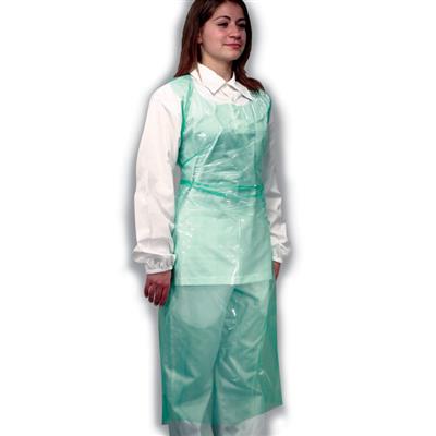 BV POLYTHENE APRONS 80X125CM WHITE 100'S