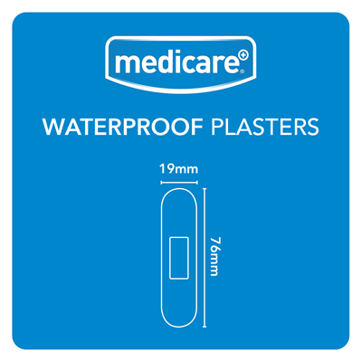 MEDICARE WATERPROOF PLASTERS 30'S (DISPLAY OF 10)