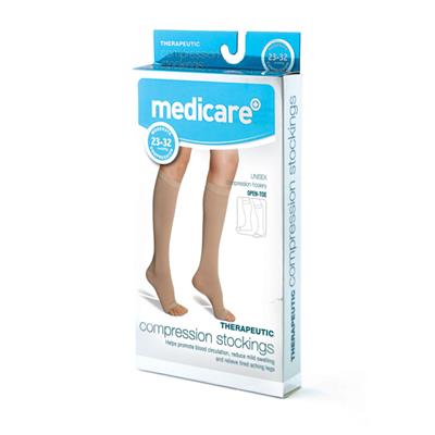 MEDICARE OPEN TOE COMPRESSION STOCKINGS SMALL