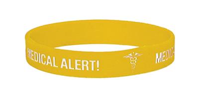 Medical ID Band, Medical Alert, Medical Bracelet, Diabetes