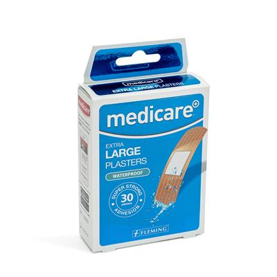 MEDICARE EXTRA LARGE WATERPROOF PLASTERS 30'S (DISPLAY OF 10)