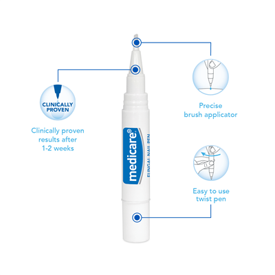 Fungal Nail Pen Illustration