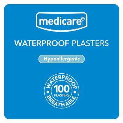 MEDICARE WATERPROOF PLASTERS 19X72MM 100's