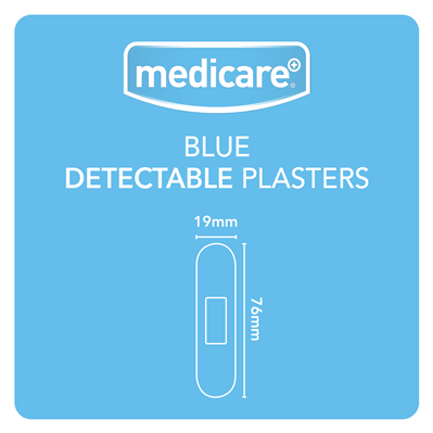 MEDICARE BLUE DETECTABLE PLASTERS 100'S