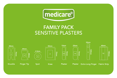 MEDICARE SENSITIVE PLASTERS FAMILY PACK OF 50 (DISPLAY OF 6)