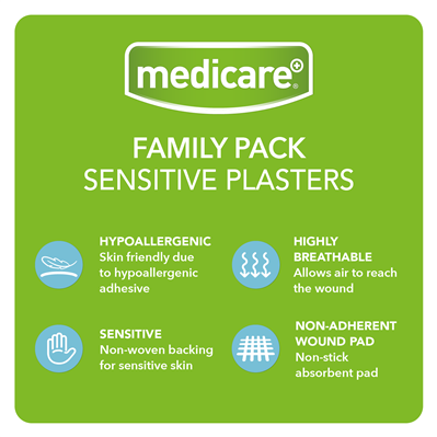 MEDICARE SENSITIVE PLASTERS FAMILY PACK OF 50 (DISPLAY OF 6)