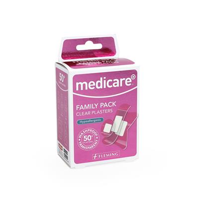 MEDICARE TRANSPARENT PLASTERS FAMILY PACK OF 50’S (DISPLAY OF 6)