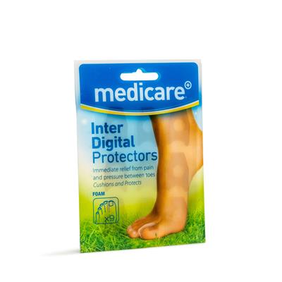 MEDICARE INTER-DIGITAL FOAM PROTECTORS 9'S (DISPLAY OF 10)