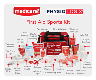 MEDICARE PHYSIOLOGIX FIRST AID SPORTS KIT