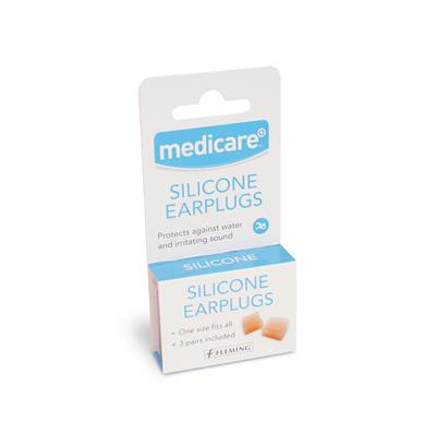 MEDICARE SOFT SILICONE EARPLUGS (3 PAIRS)