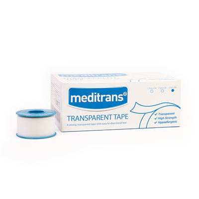 MEDITRANS TRANSPARENT TAPE 2.5CM X 9M WITHOUT COVER CASE