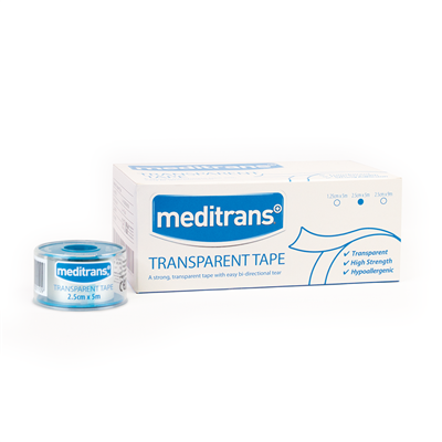 MEDITRANS TRANSPARENT TAPE 2.5CM X 5M