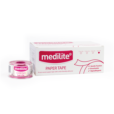 MEDILITE PAPER TAPE 5CM X 5M