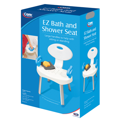 EZ BATH AND SHOWER SEAT WITH HANDLES