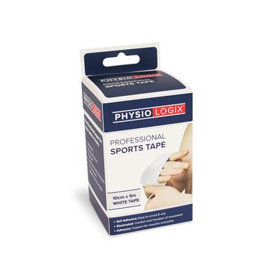 PHYSIOLOGIX SPORTS TAPE 10CM X 5M - WHITE