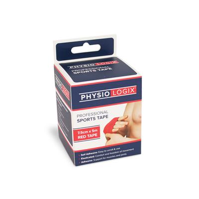 PHYSIOLOGIX SPORTS TAPE 7.5CM X 5M - RED