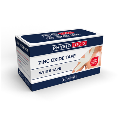 PHYSIOLOGIX PHX ZINC OXIDE TAPE 2.5CM X 9M - WHITE - 48 PER BOX
