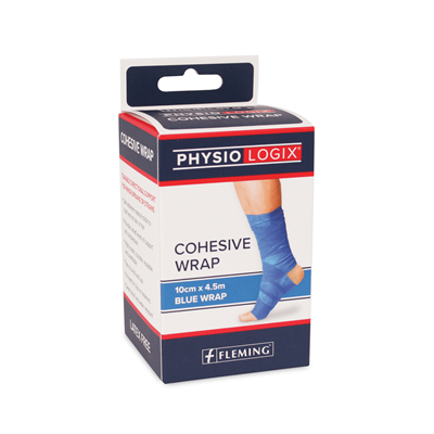 PHYSIOLOGIX COHESIVE WRAP BLUE 10CM x 4.5M