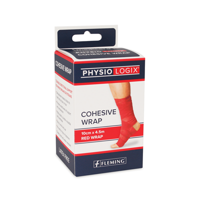 PHYSIOLOGIX COHESIVE WRAP RED 10CM x 4.5M