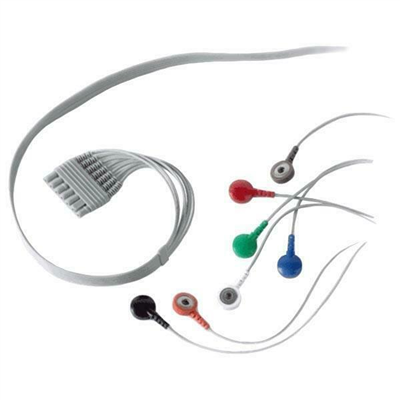 SCHILLER 6 LEAD PATIENT CABLE MT-101 COLOUR CODE 3 CHANNEL