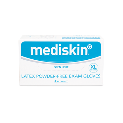 MEDISKIN LATEX GLOVES POWDERFREE EX LARGE (95's)