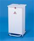 HSE METAL BIN 70LTR WHITE - SLOW CLOSING FRONT ACCESS